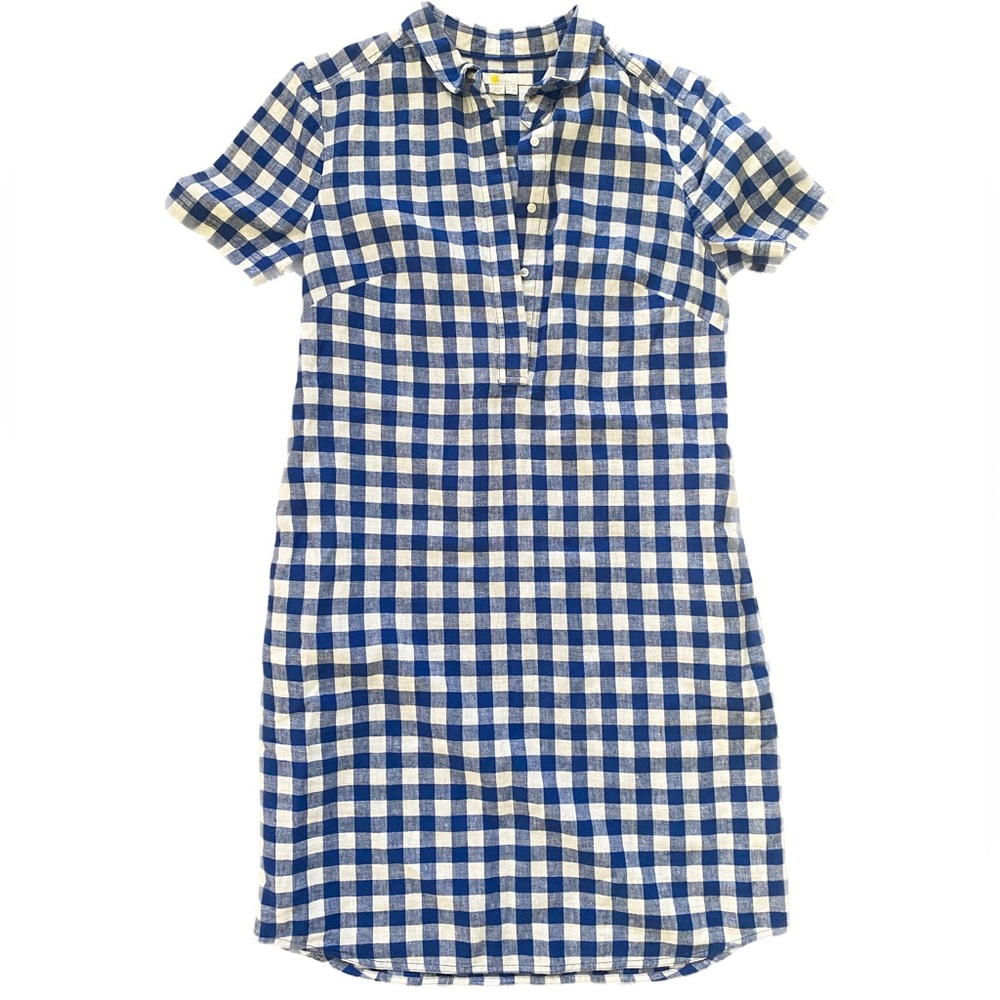 Boden Elenor Blue Gingham Dress